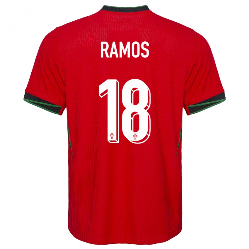 Hombre Camiseta Portugal Goncalo Ramos #18 Rojo 1ª Equipación 24-26 La Camisa Argentina