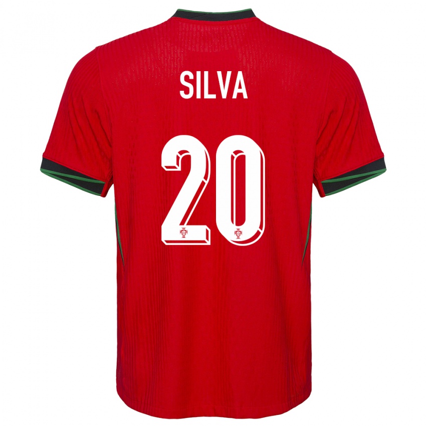 Hombre Camiseta Portugal Fabio Silva #20 Rojo 1ª Equipación 24-26 La Camisa Argentina