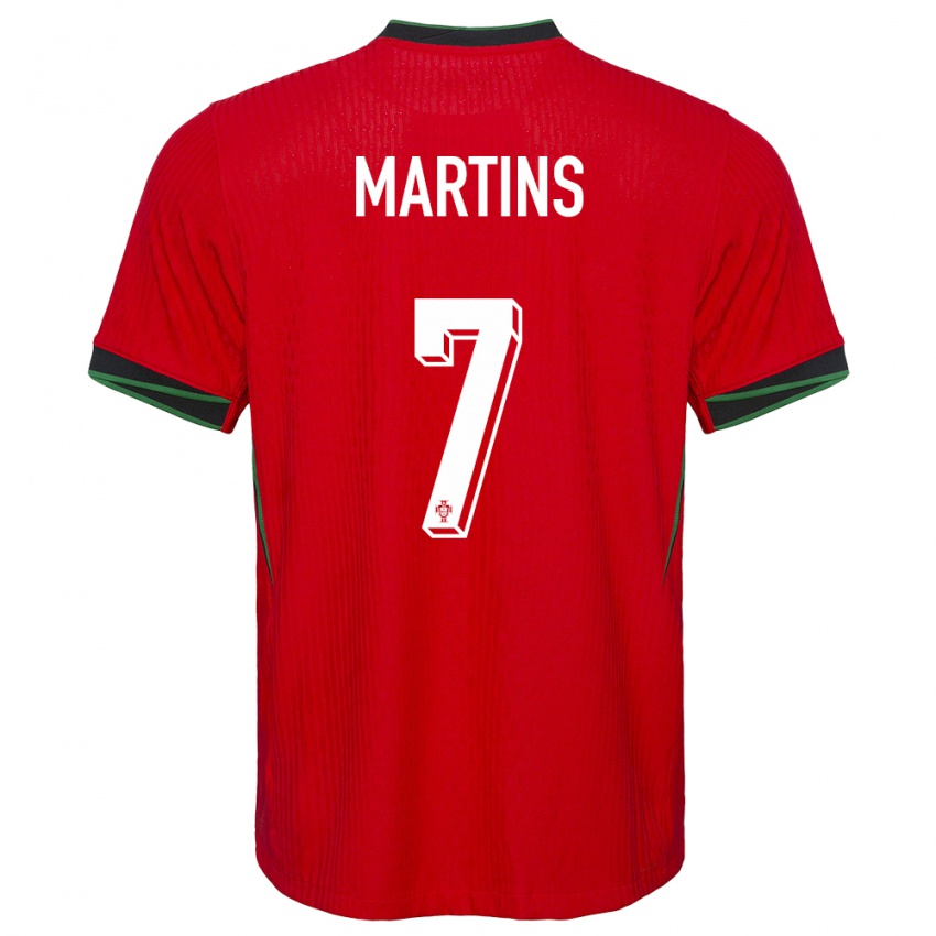 Hombre Camiseta Portugal Gil Martins #7 Rojo 1ª Equipación 24-26 La Camisa Argentina