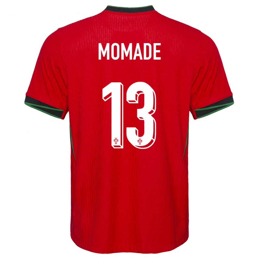 Hombre Camiseta Portugal Rayhan Momade #13 Rojo 1ª Equipación 24-26 La Camisa Argentina