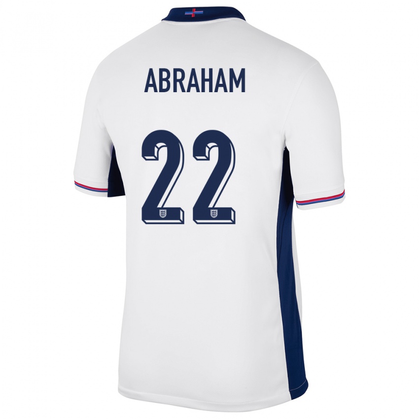 Hombre Camiseta Inglaterra Tammy Abraham #22 Blanco 1ª Equipación 24-26 La Camisa Argentina