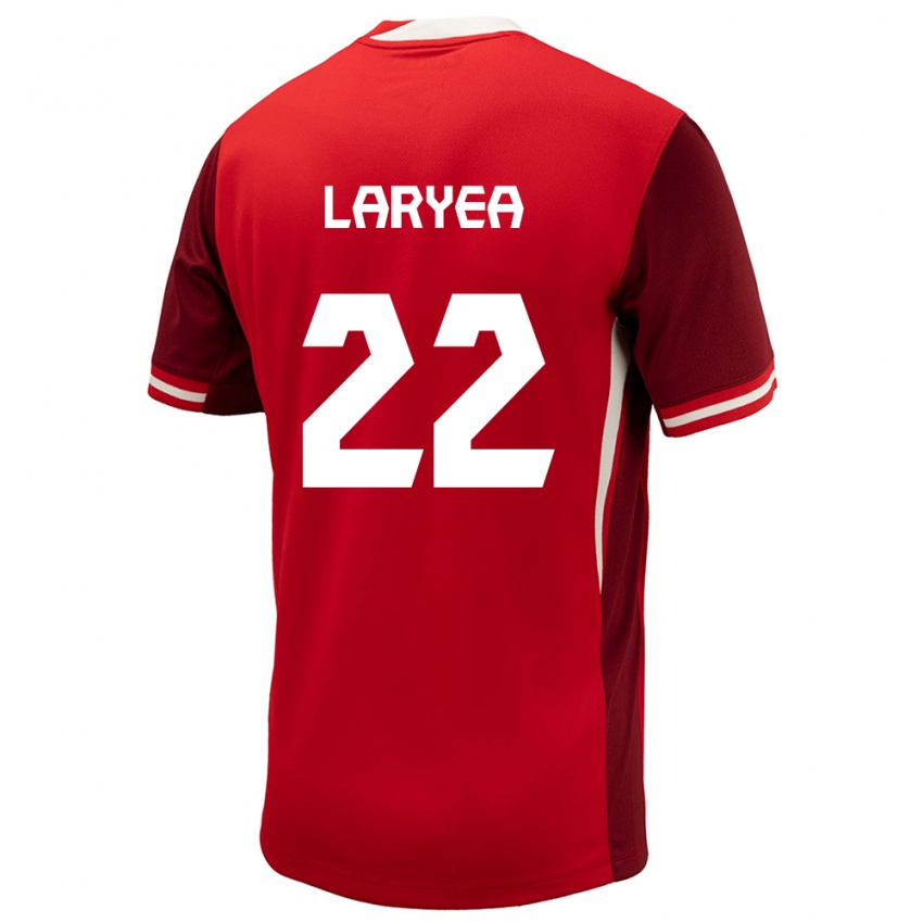 Hombre Camiseta Canadá Richie Laryea #22 Rojo 1ª Equipación 24-26 La Camisa Argentina