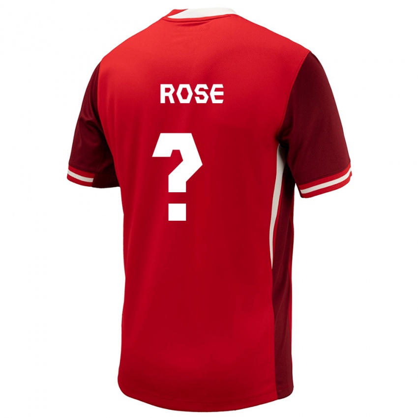 Hombre Camiseta Canadá Federico Rose #0 Rojo 1ª Equipación 24-26 La Camisa Argentina