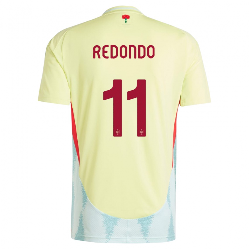 Hombre Camiseta España Alba Redondo #11 Amarillo 2ª Equipación 24-26 La Camisa Argentina