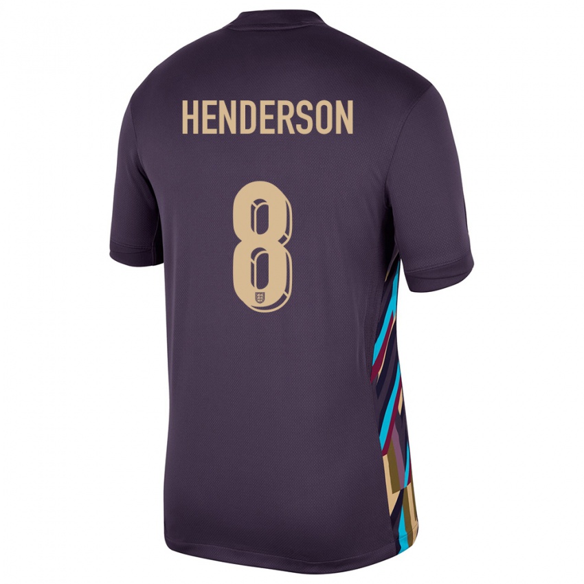 Hombre Camiseta Inglaterra Jordan Henderson #8 Pasa Oscura 2ª Equipación 24-26 La Camisa Argentina