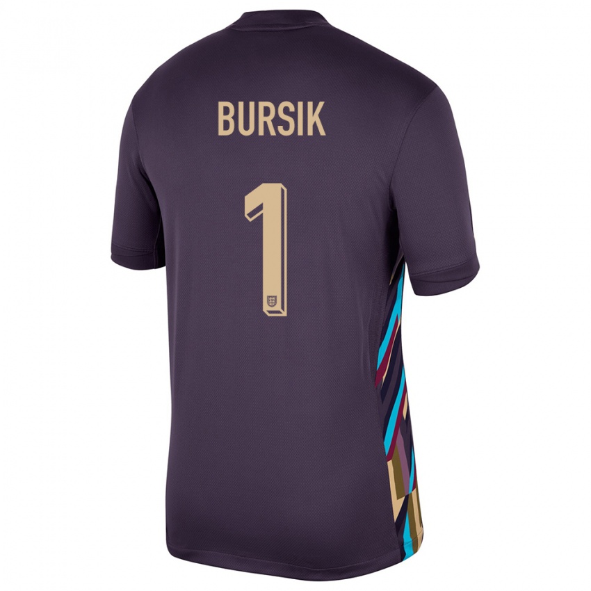 Hombre Camiseta Inglaterra Josef Bursik #1 Pasa Oscura 2ª Equipación 24-26 La Camisa Argentina