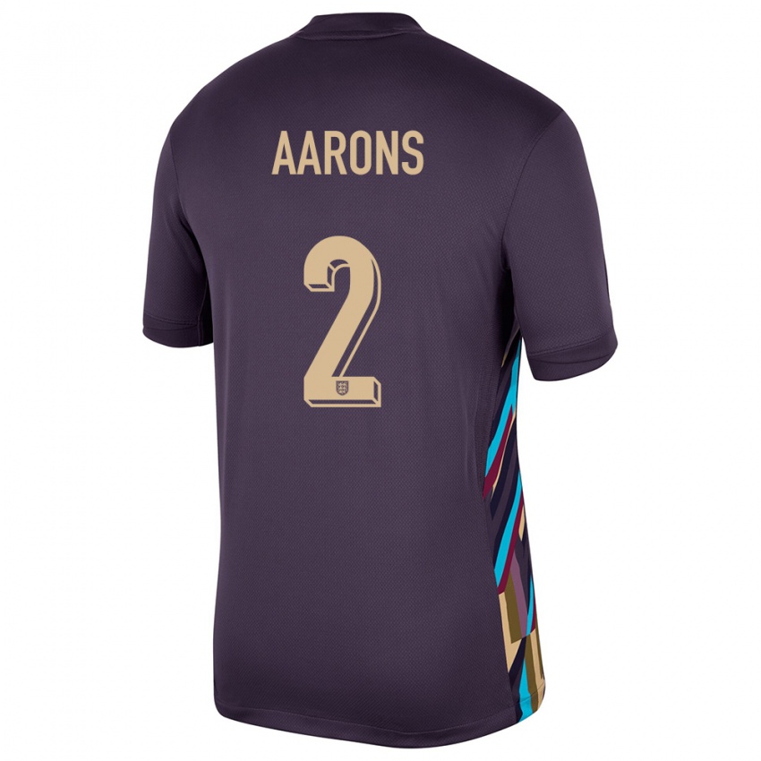 Hombre Camiseta Inglaterra Max Aarons #2 Pasa Oscura 2ª Equipación 24-26 La Camisa Argentina
