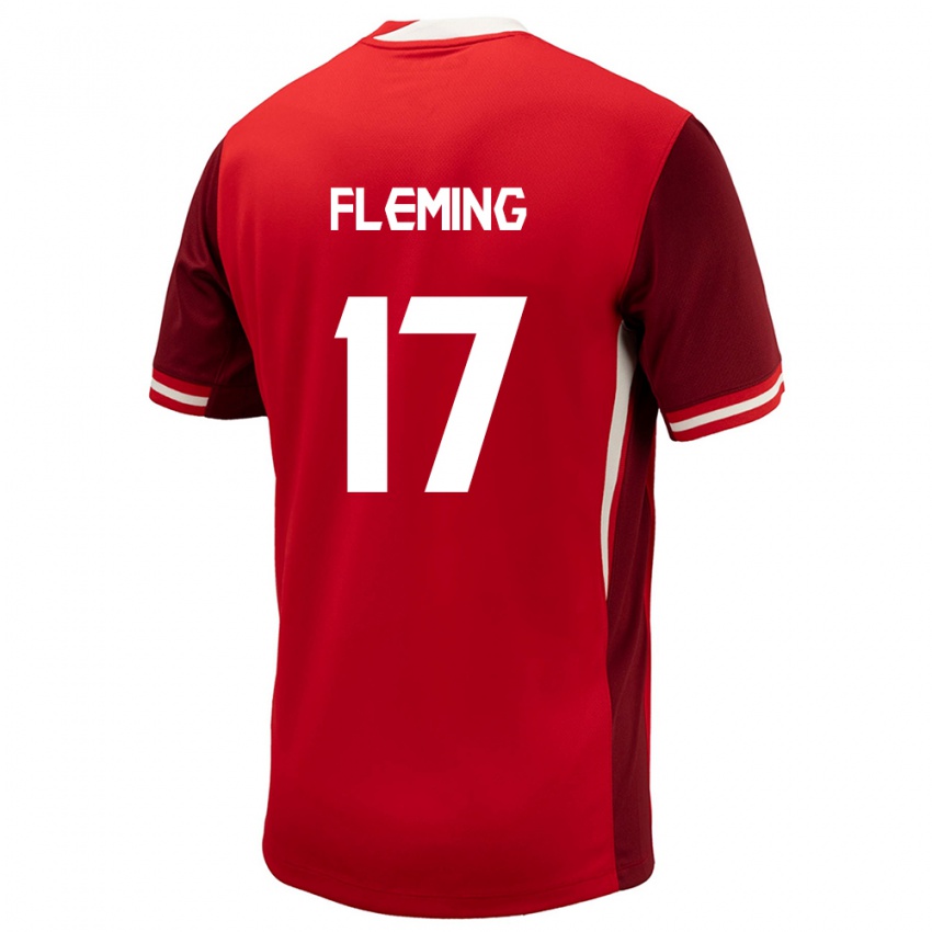 Mujer Camiseta Canadá Jessie Fleming #17 Rojo 1ª Equipación 24-26 La Camisa Argentina
