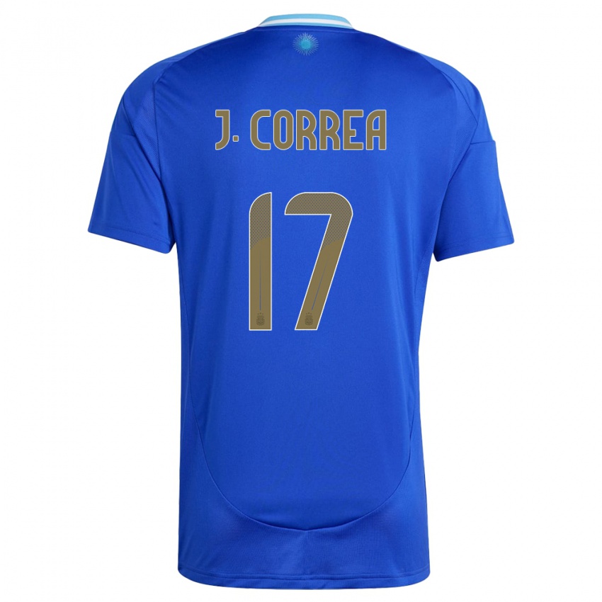 Mujer Camiseta Argentina Joaquin Correa #17 Azul 2ª Equipación 24-26 La Camisa Argentina