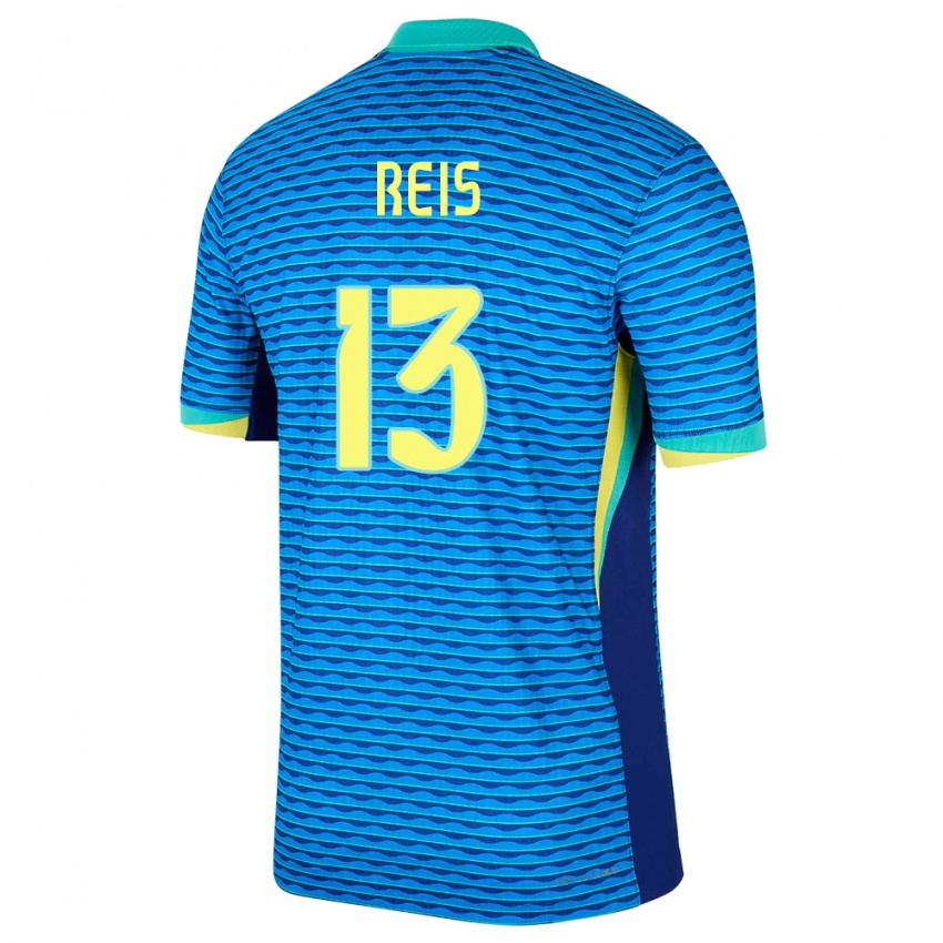 Mujer Camiseta Brasil Vitor Reis #13 Azul 2ª Equipación 24-26 La Camisa Argentina