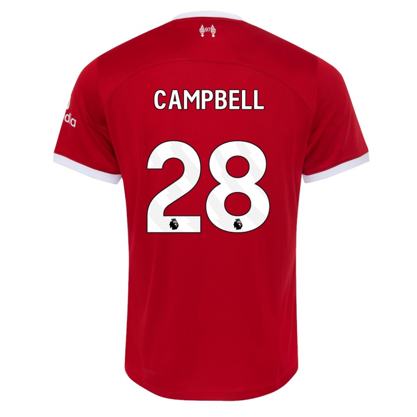 Niño Camiseta Megan Campbell #28 Rojo 1ª Equipación 2023/24 La Camisa Argentina