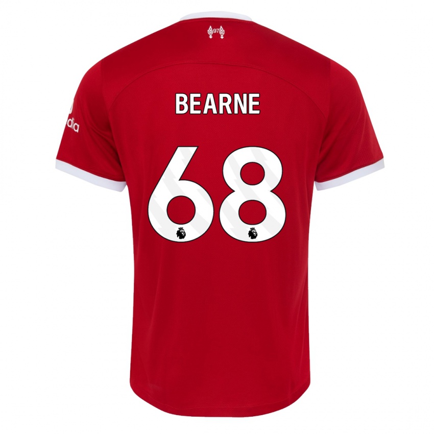 Niño Camiseta Jack Bearne #68 Rojo 1ª Equipación 2023/24 La Camisa Argentina