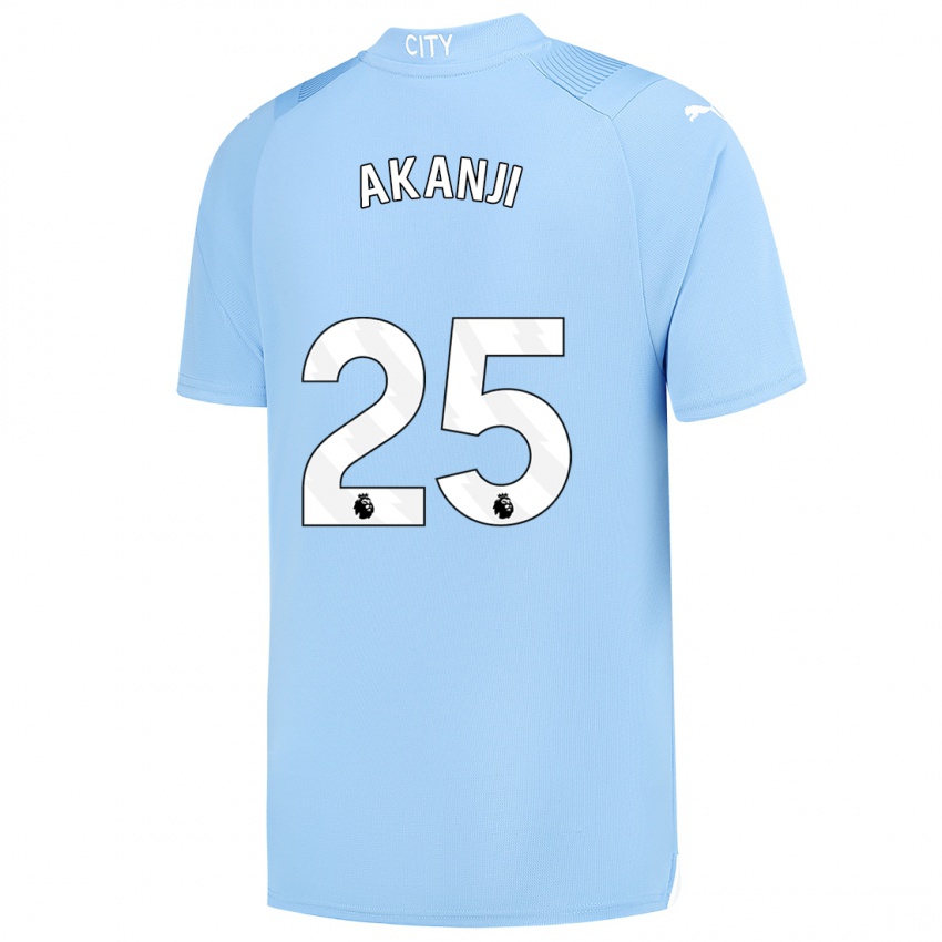 Niño Camiseta Manuel Akanji #25 Azul Claro 1ª Equipación 2023/24 La Camisa Argentina
