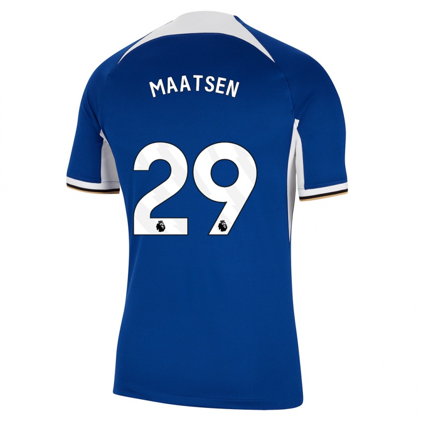 Niño Camiseta Ian Maatsen #29 Azul 1ª Equipación 2023/24 La Camisa Argentina