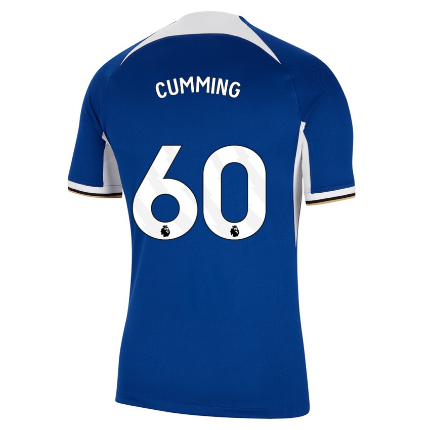 Niño Camiseta Jamie Cumming #60 Azul 1ª Equipación 2023/24 La Camisa Argentina
