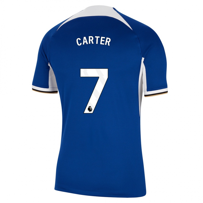 Niño Camiseta Jessica Carter #7 Azul 1ª Equipación 2023/24 La Camisa Argentina