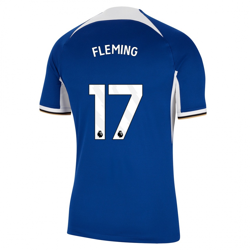 Niño Camiseta Jessie Fleming #17 Azul 1ª Equipación 2023/24 La Camisa Argentina