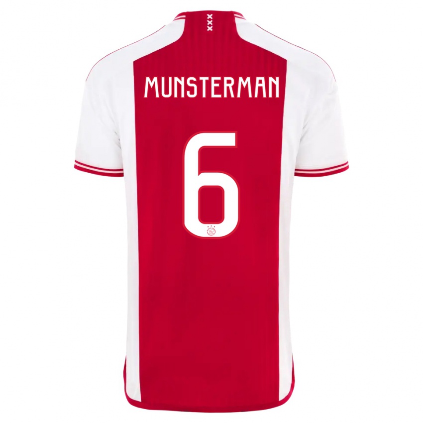 Niño Camiseta Marthe Munsterman #6 Rojo Blanco 1ª Equipación 2023/24 La Camisa Argentina