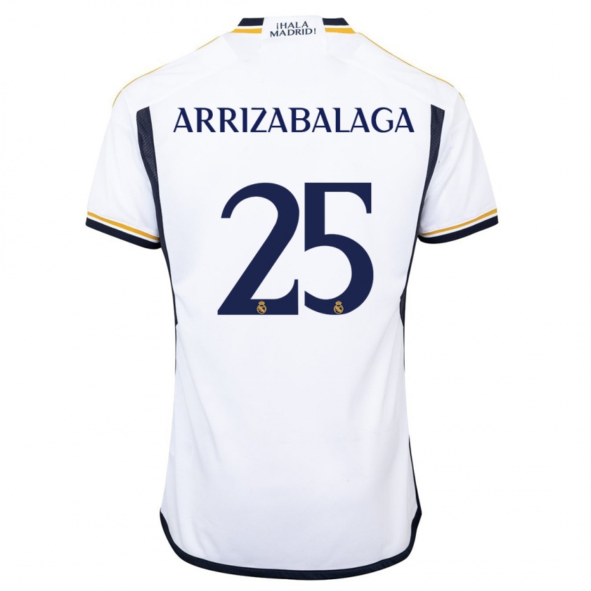 Niño Camiseta Kepa Arrizabalaga #25 Blanco 1ª Equipación 2023/24 La Camisa Argentina
