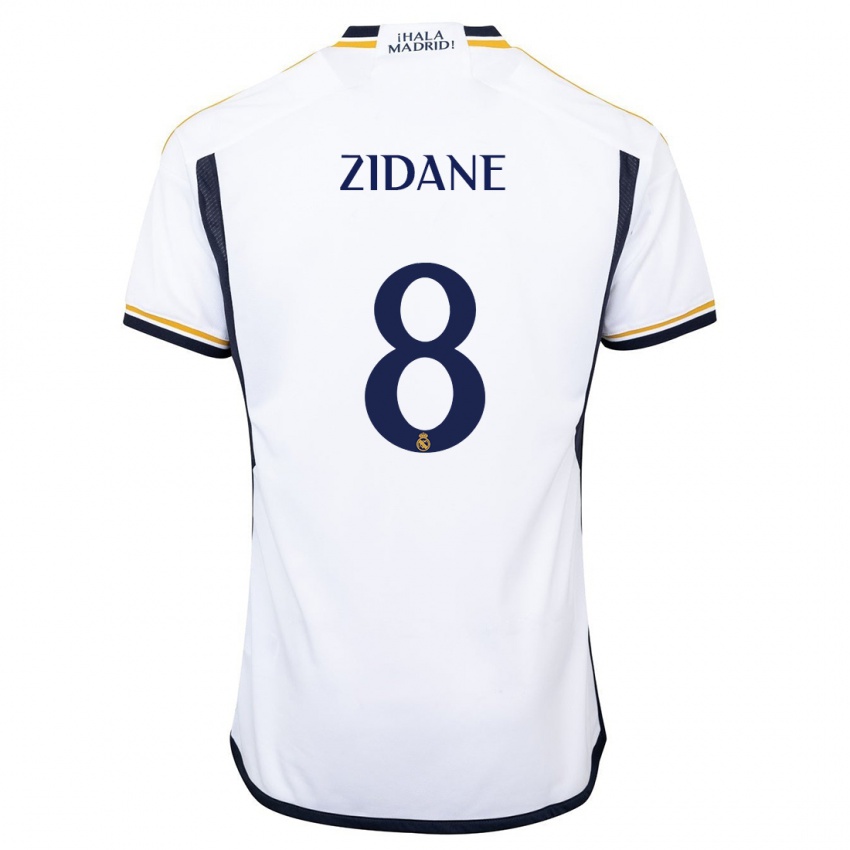 Niño Camiseta Theo Zidane #8 Blanco 1ª Equipación 2023/24 La Camisa Argentina