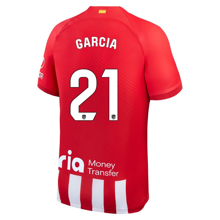 Niño Camiseta Sheila Garcia #21 Rojo Blanco 1ª Equipación 2023/24 La Camisa Argentina