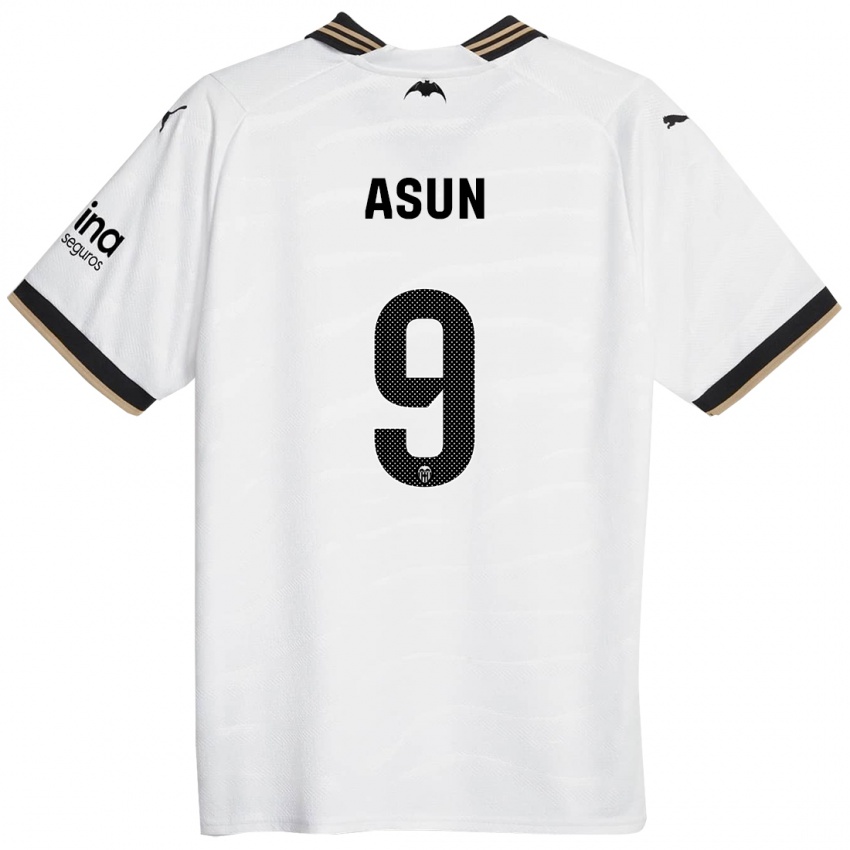 Niño Camiseta Asun #9 Blanco 1ª Equipación 2023/24 La Camisa Argentina