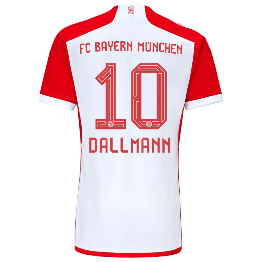 Niño Camiseta Linda Dallmann #10 Rojo Blanco 1ª Equipación 2023/24 La Camisa Argentina
