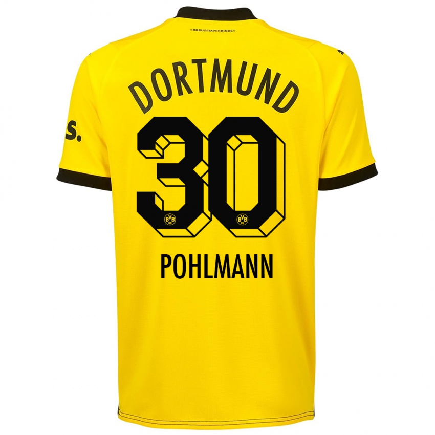 Niño Camiseta Ole Pohlmann #30 Amarillo 1ª Equipación 2023/24 La Camisa Argentina
