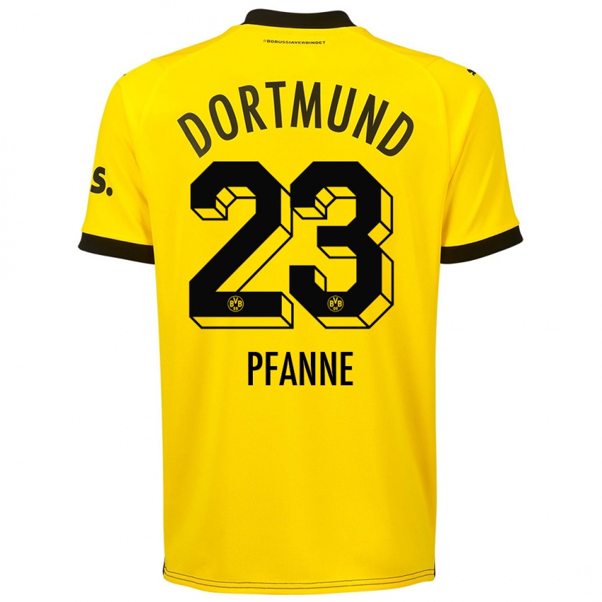 Niño Camiseta Franz Pfanne #23 Amarillo 1ª Equipación 2023/24 La Camisa Argentina