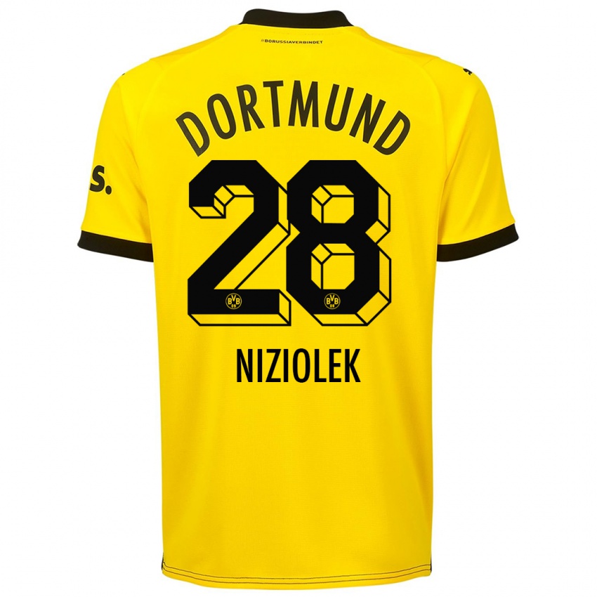 Niño Camiseta Alex Niziolek #28 Amarillo 1ª Equipación 2023/24 La Camisa Argentina