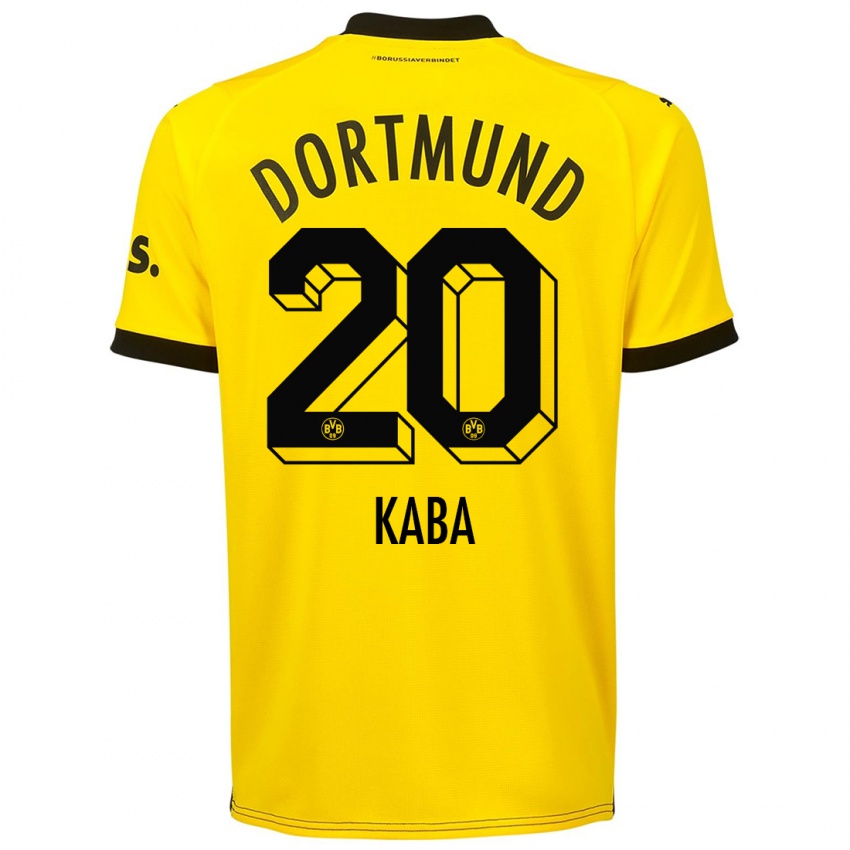 Niño Camiseta Mussa Kaba #20 Amarillo 1ª Equipación 2023/24 La Camisa Argentina