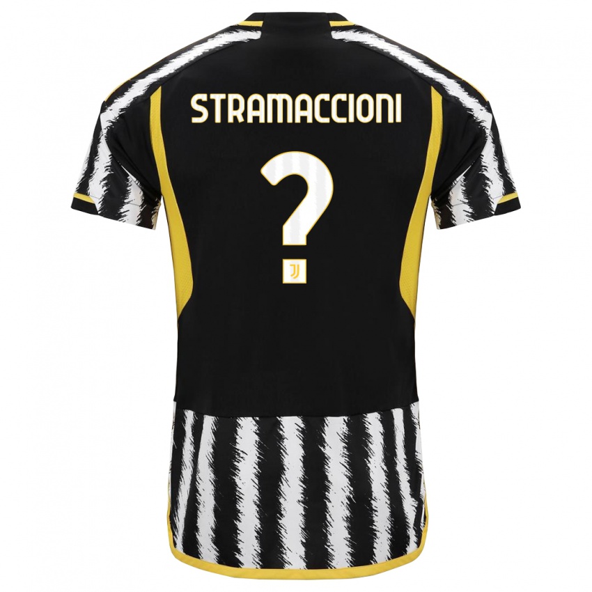 Niño Camiseta Diego Stramaccioni #0 Blanco Negro 1ª Equipación 2023/24 La Camisa Argentina