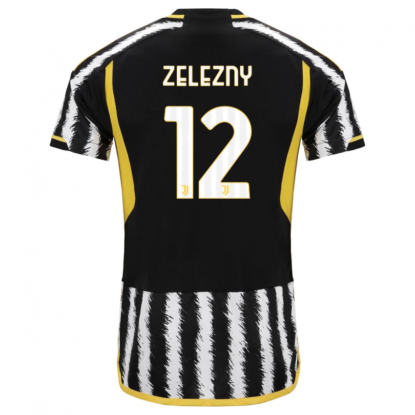 Niño Camiseta Radoslaw Zelezny #12 Blanco Negro 1ª Equipación 2023/24 La Camisa Argentina