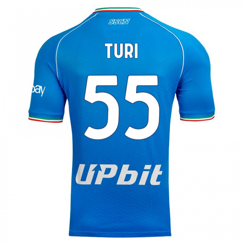 Niño Camiseta Claudio Turi #55 Cielo Azul 1ª Equipación 2023/24 La Camisa Argentina