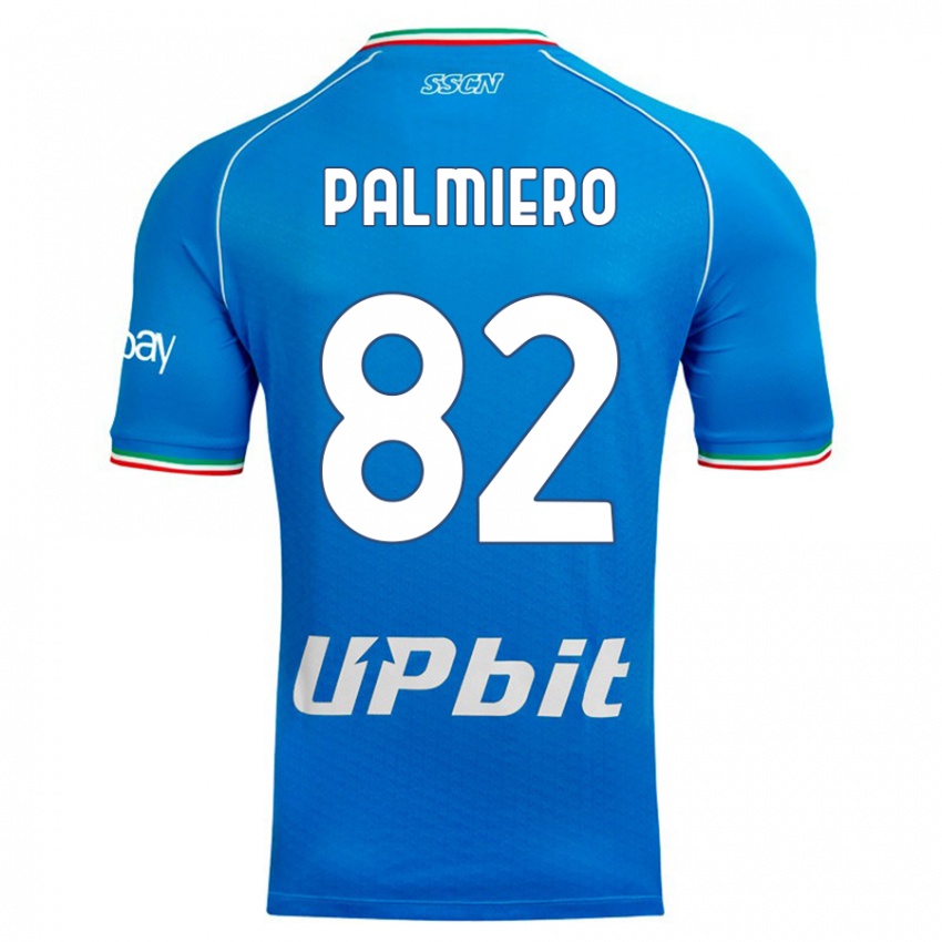 Niño Camiseta Luca Palmiero #82 Cielo Azul 1ª Equipación 2023/24 La Camisa Argentina