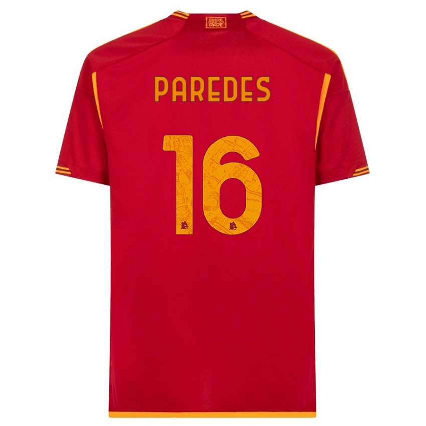 Niño Camiseta Leandro Paredes #16 Rojo 1ª Equipación 2023/24 La Camisa Argentina