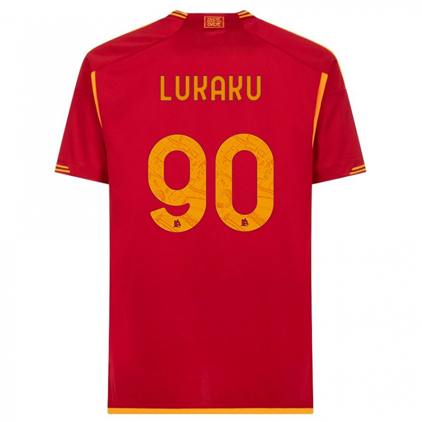 Niño Camiseta Romelu Lukaku #90 Rojo 1ª Equipación 2023/24 La Camisa Argentina