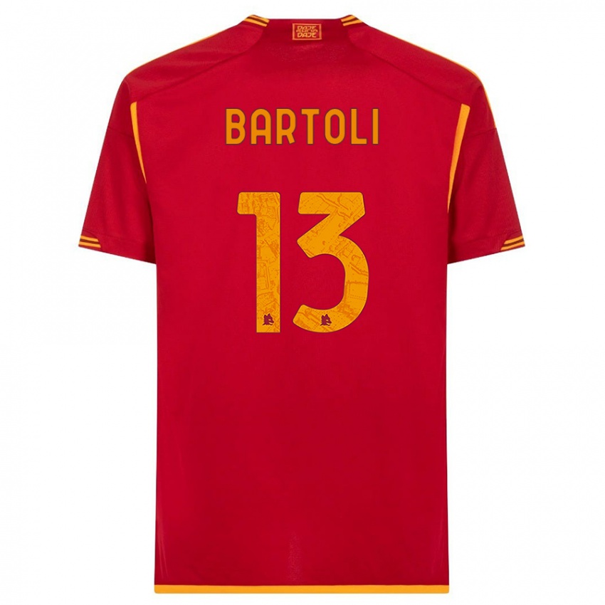 Niño Camiseta Elisa Bartoli #13 Rojo 1ª Equipación 2023/24 La Camisa Argentina
