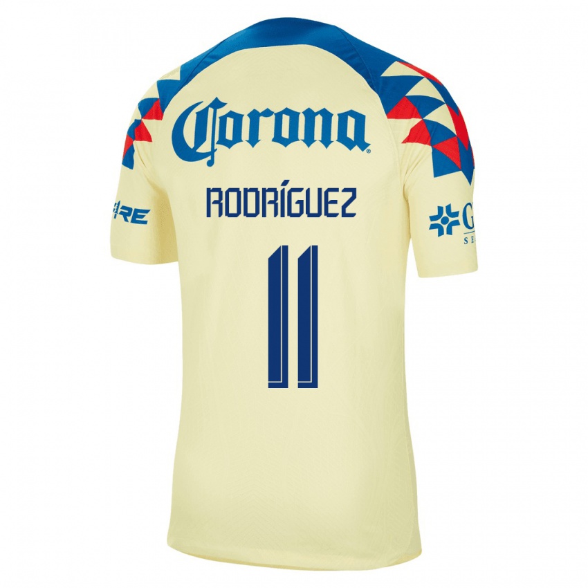 Niño Camiseta Jonathan Rodriguez #11 Amarillo 1ª Equipación 2023/24 La Camisa Argentina