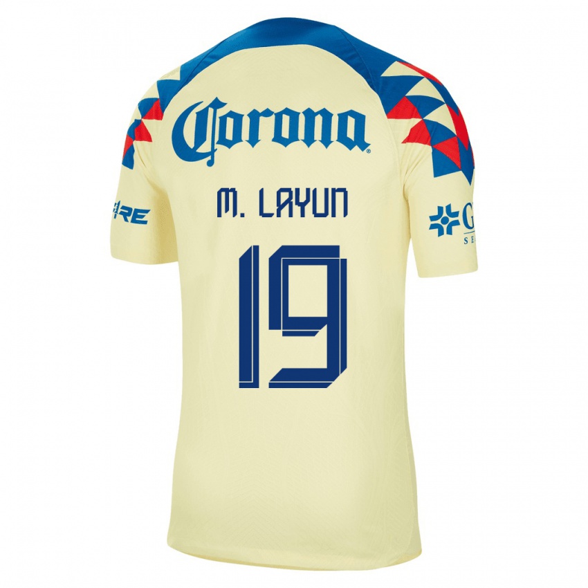 Niño Camiseta Miguel Layun #19 Amarillo 1ª Equipación 2023/24 La Camisa Argentina