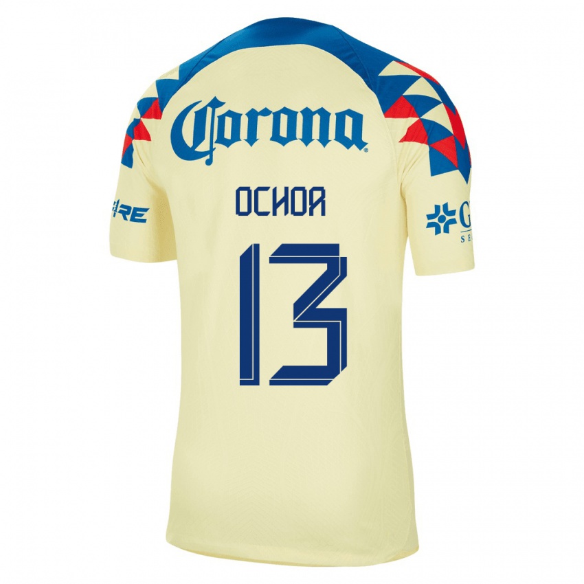 Niño Camiseta Guillermo Ochoa #13 Amarillo 1ª Equipación 2023/24 La Camisa Argentina