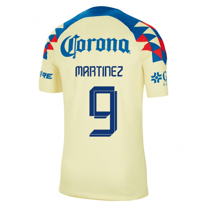 Niño Camiseta Katty Martinez #9 Amarillo 1ª Equipación 2023/24 La Camisa Argentina