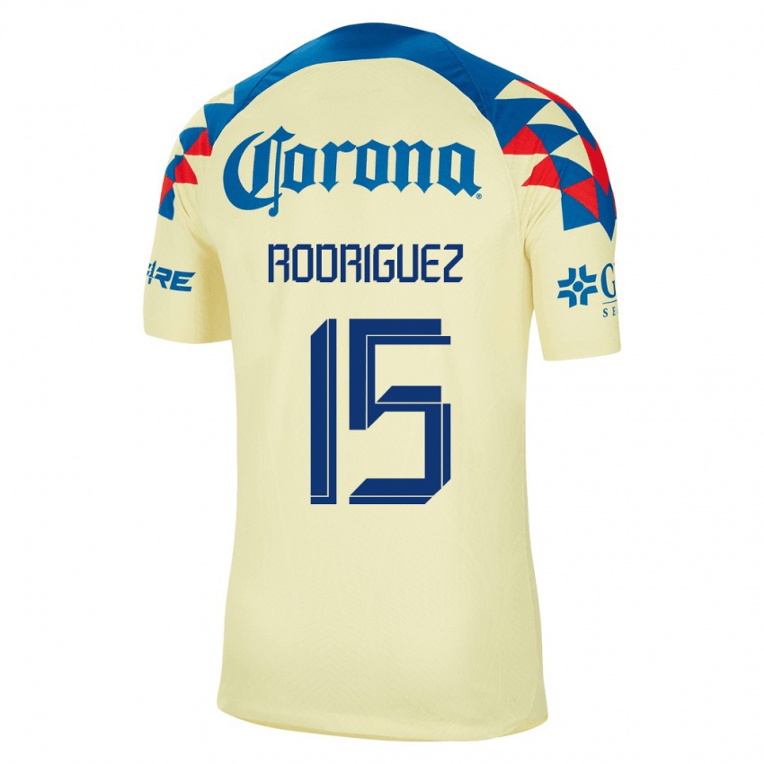 Niño Camiseta Kimberly Rodriguez #15 Amarillo 1ª Equipación 2023/24 La Camisa Argentina