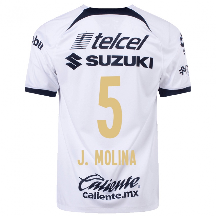 Niño Camiseta Jesús Molina #5 Blanco 1ª Equipación 2023/24 La Camisa Argentina