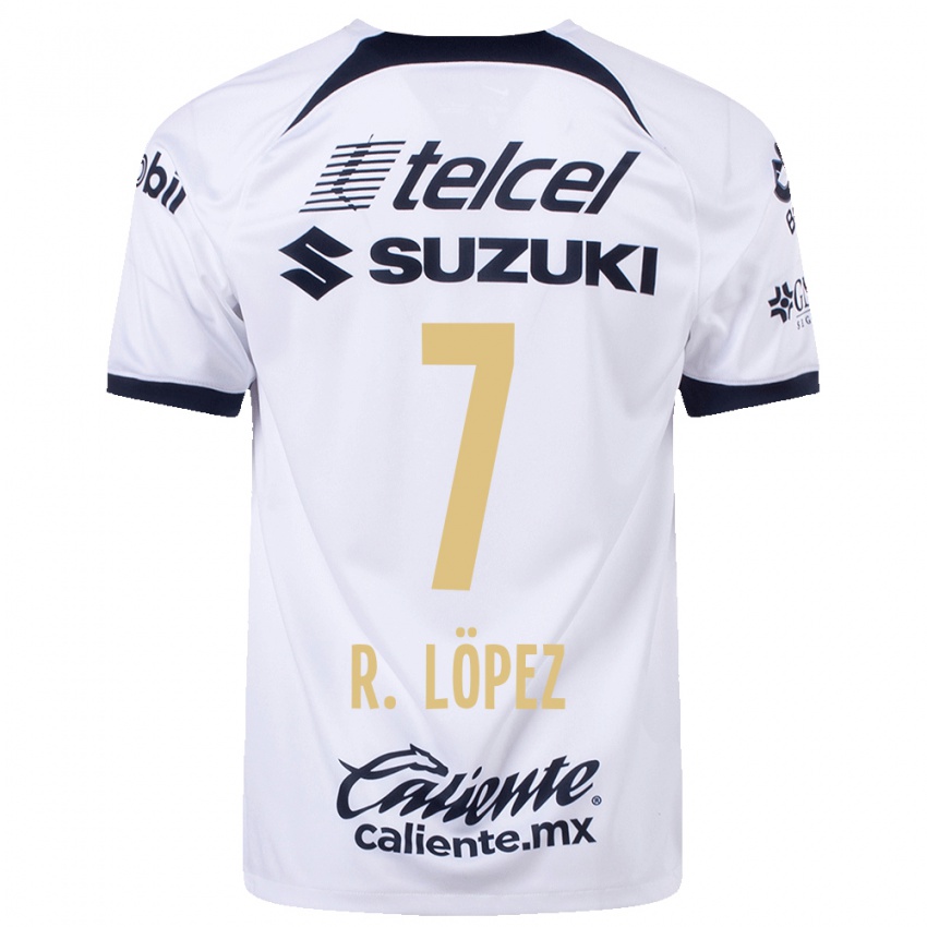 Niño Camiseta Rodrigo López #7 Blanco 1ª Equipación 2023/24 La Camisa Argentina