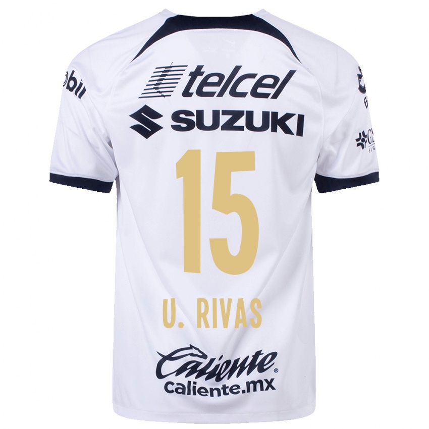 Niño Camiseta Ulises Rivas #15 Blanco 1ª Equipación 2023/24 La Camisa Argentina