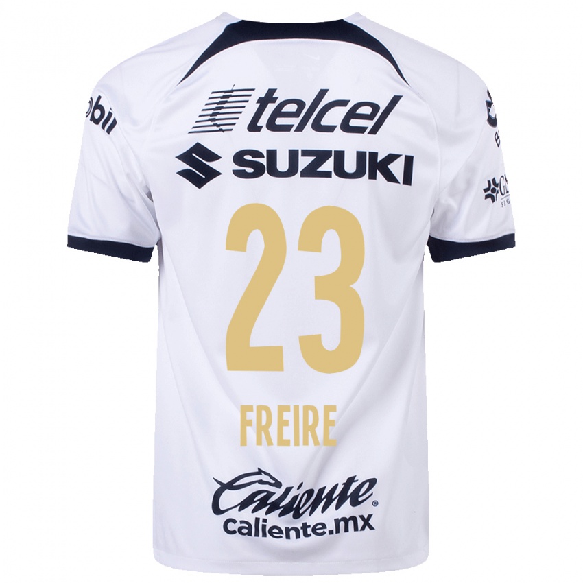 Niño Camiseta Nicolas Freire #23 Blanco 1ª Equipación 2023/24 La Camisa Argentina