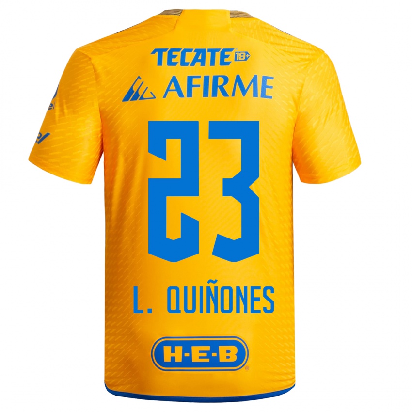 Niño Camiseta Luis Quinones #23 Amarillo 1ª Equipación 2023/24 La Camisa Argentina
