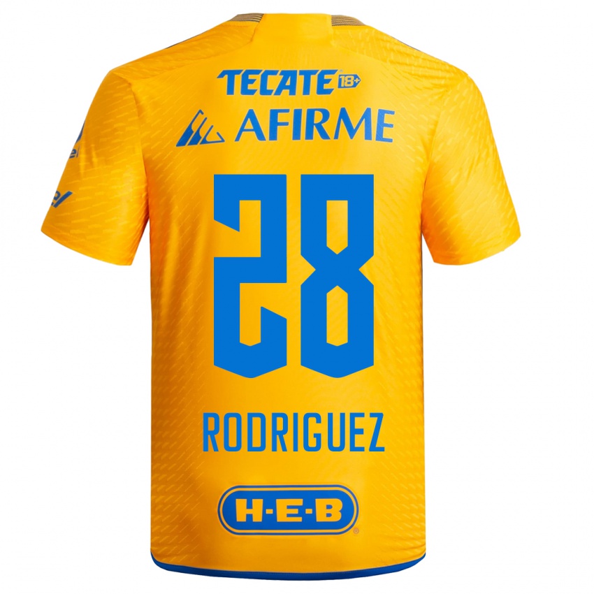 Niño Camiseta Luis Rodriguez #28 Amarillo 1ª Equipación 2023/24 La Camisa Argentina