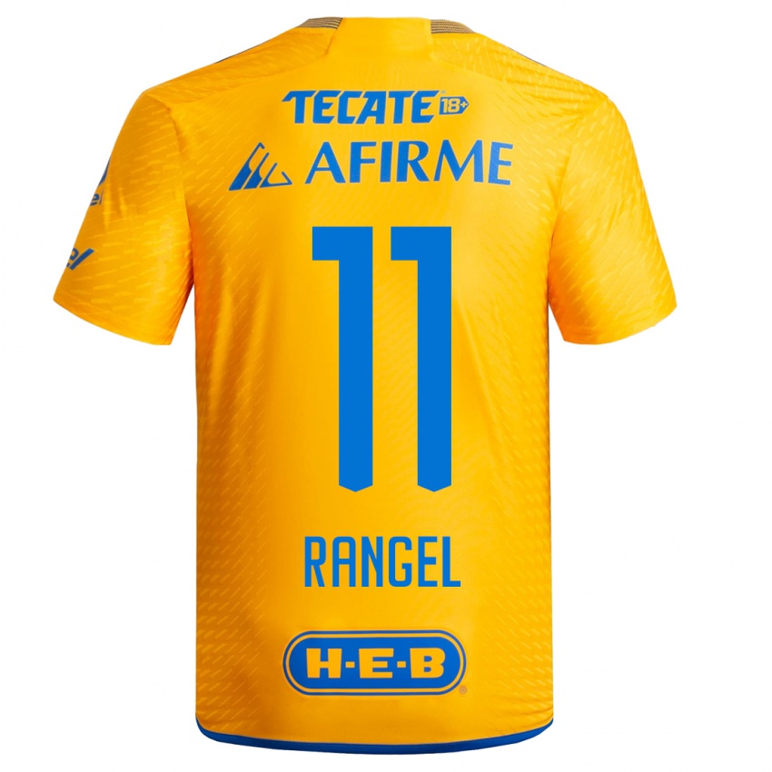 Niño Camiseta Nayeli Rangel #11 Amarillo 1ª Equipación 2023/24 La Camisa Argentina